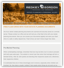 E-Newsletter example